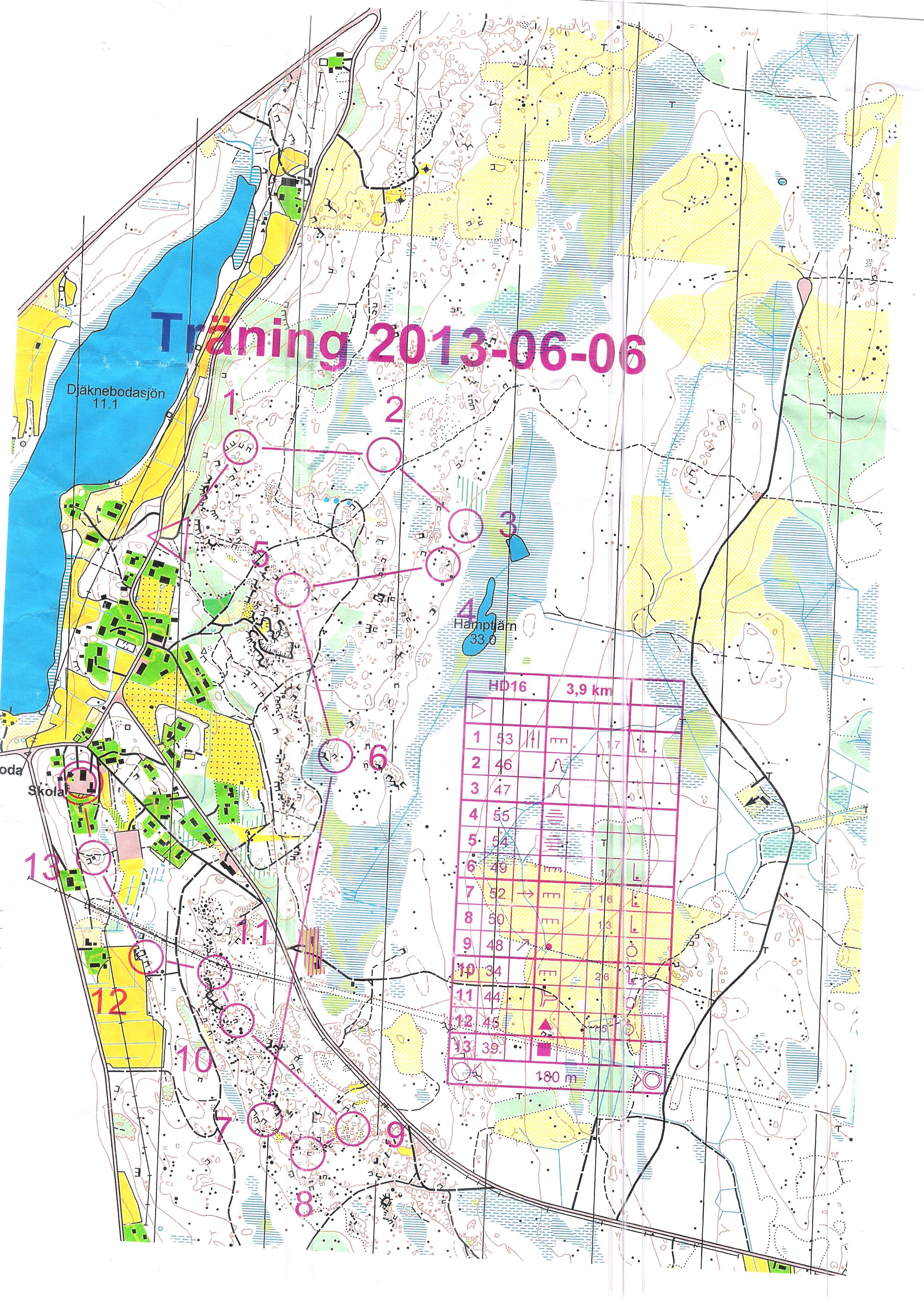 Första träningen på Umeå Lägret (2013-06-05)
