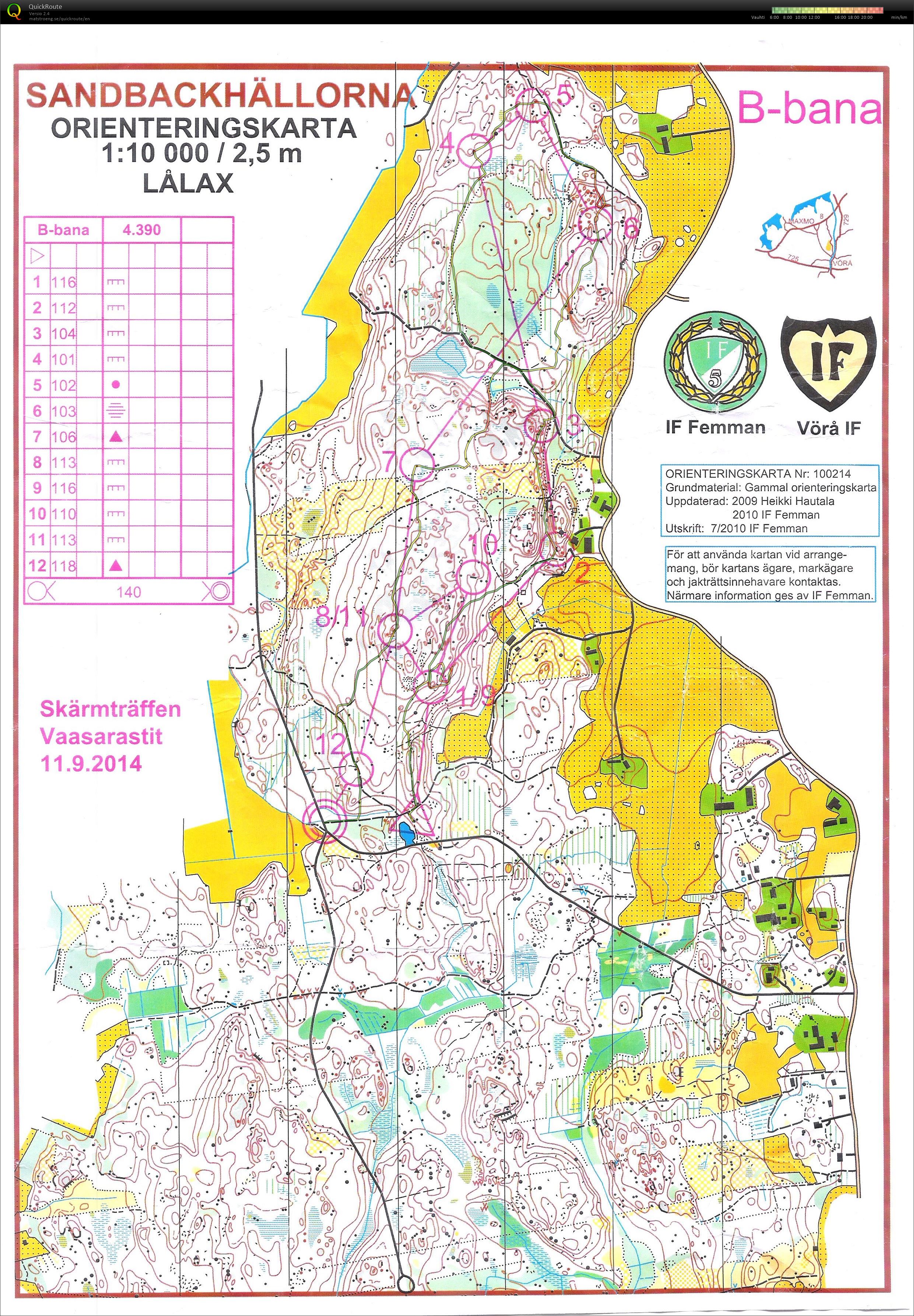 Skärmträff B-bana (2014-09-11)