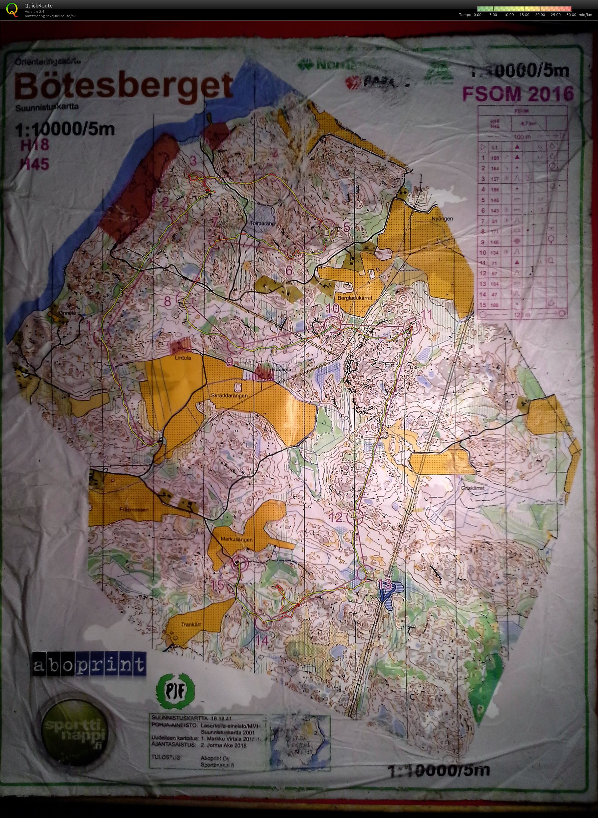 FSOM 2016, Långdistans (13-08-2016)