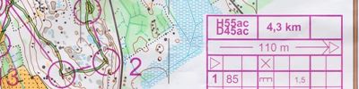 FM-stafett R2, D45, 1:a sträckan