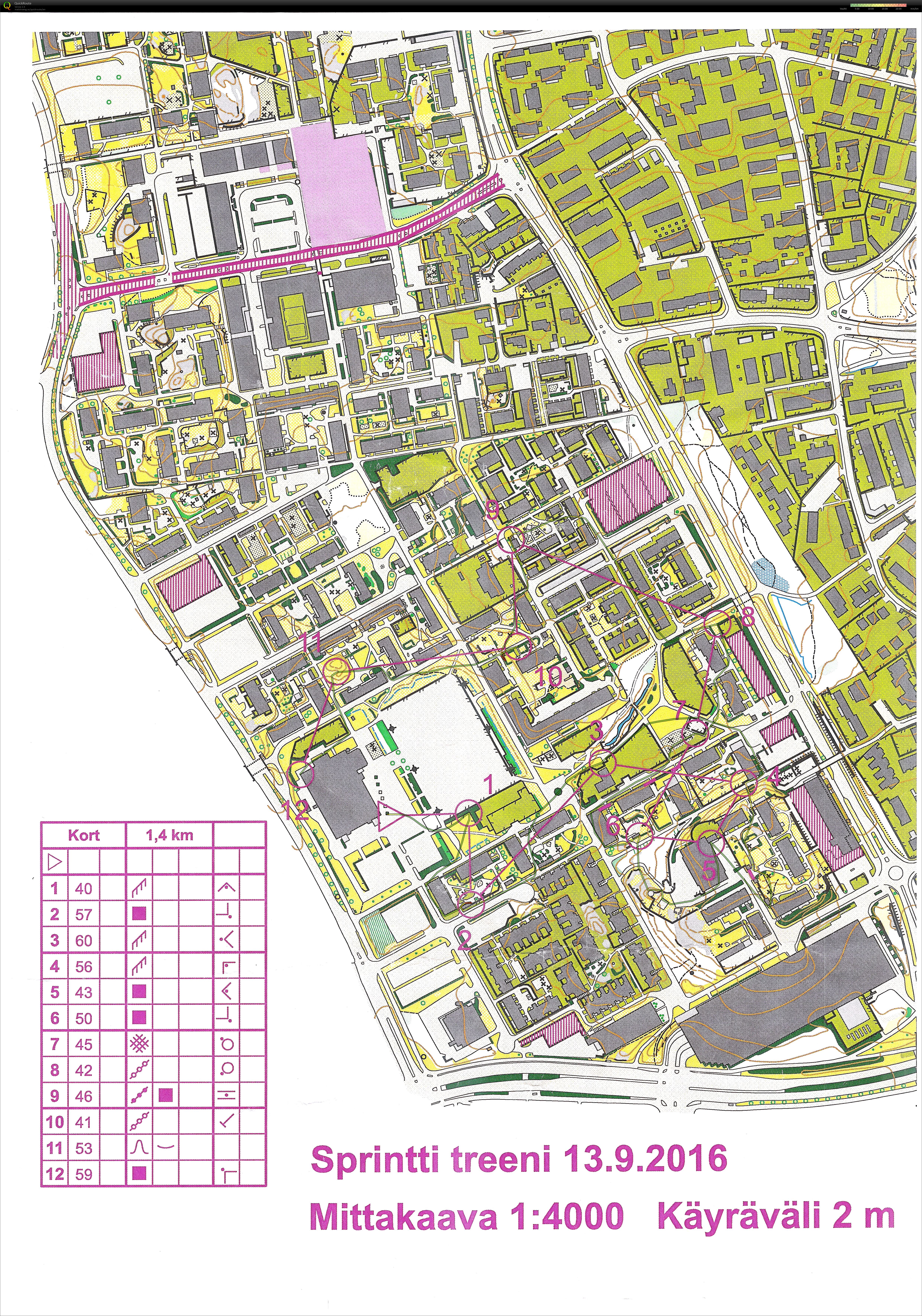 Sprintträning, karta 1 (2016-09-13)
