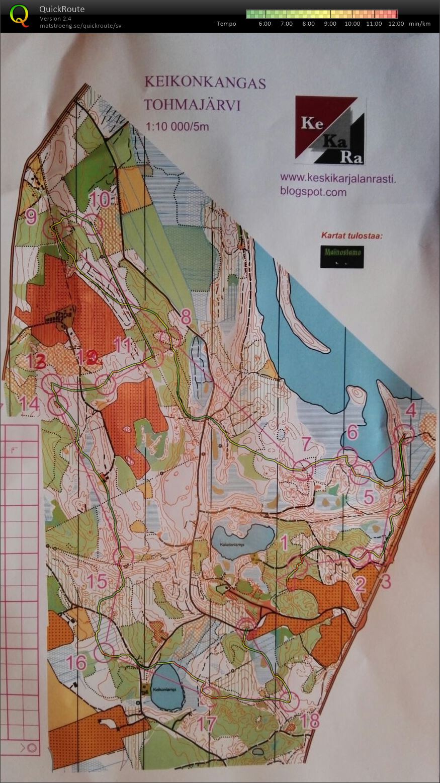 Kitee läger uppmjukning av benen (2017-05-25)