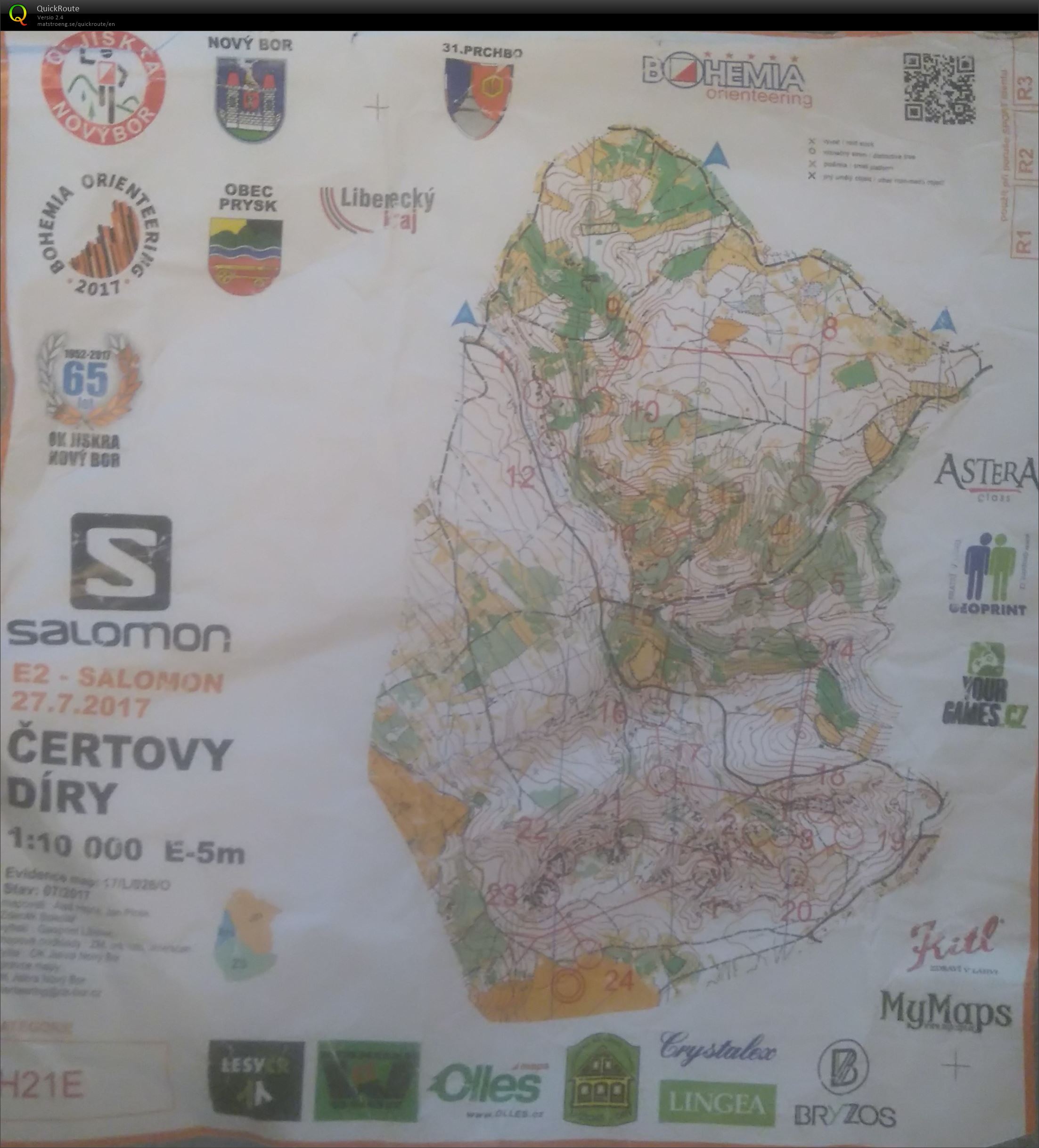 Bohemia Orienteering 2017 dag 2 H21E (27-07-2017)