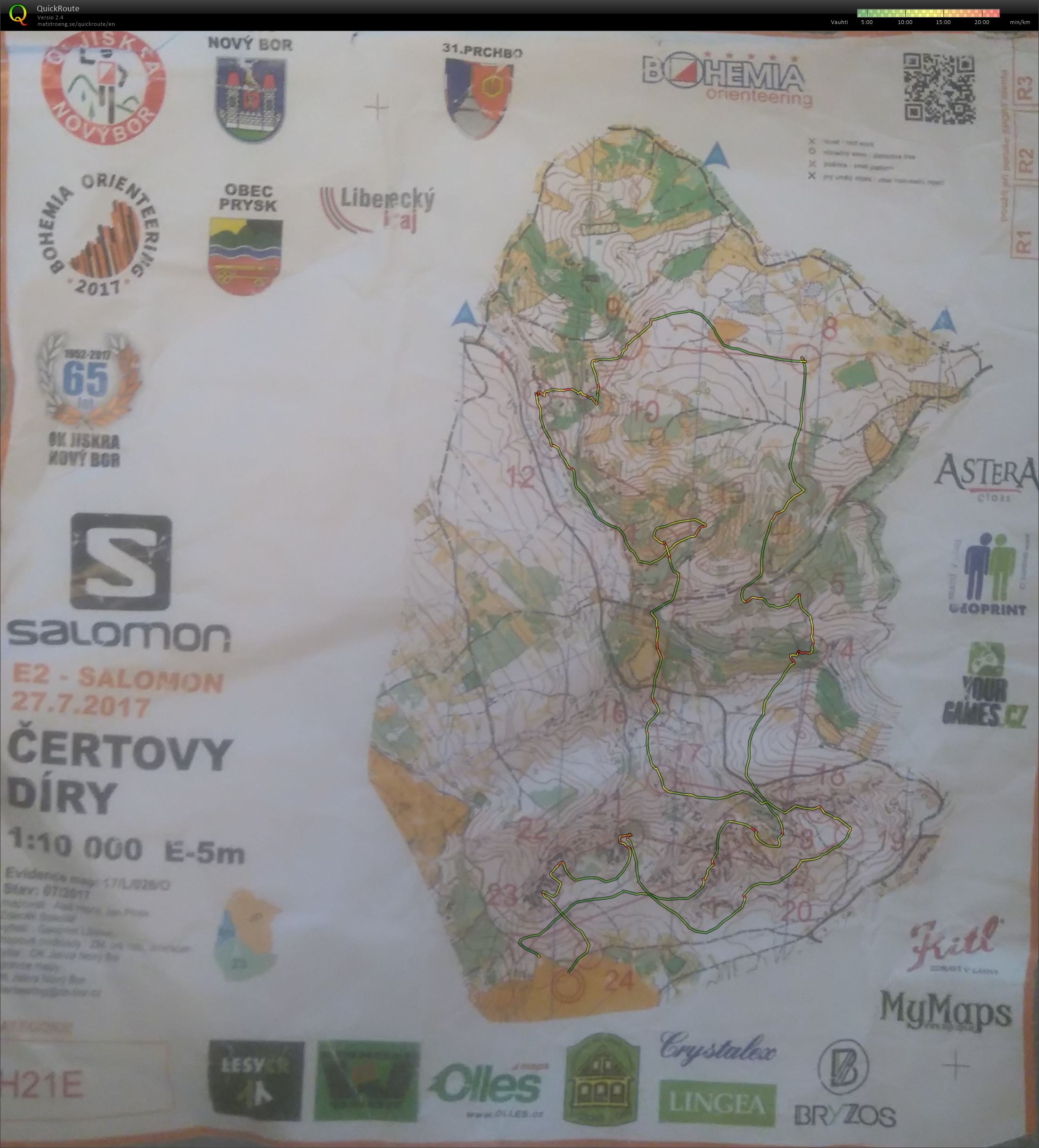 Bohemia Orienteering 2017 dag 2 H21E (27-07-2017)
