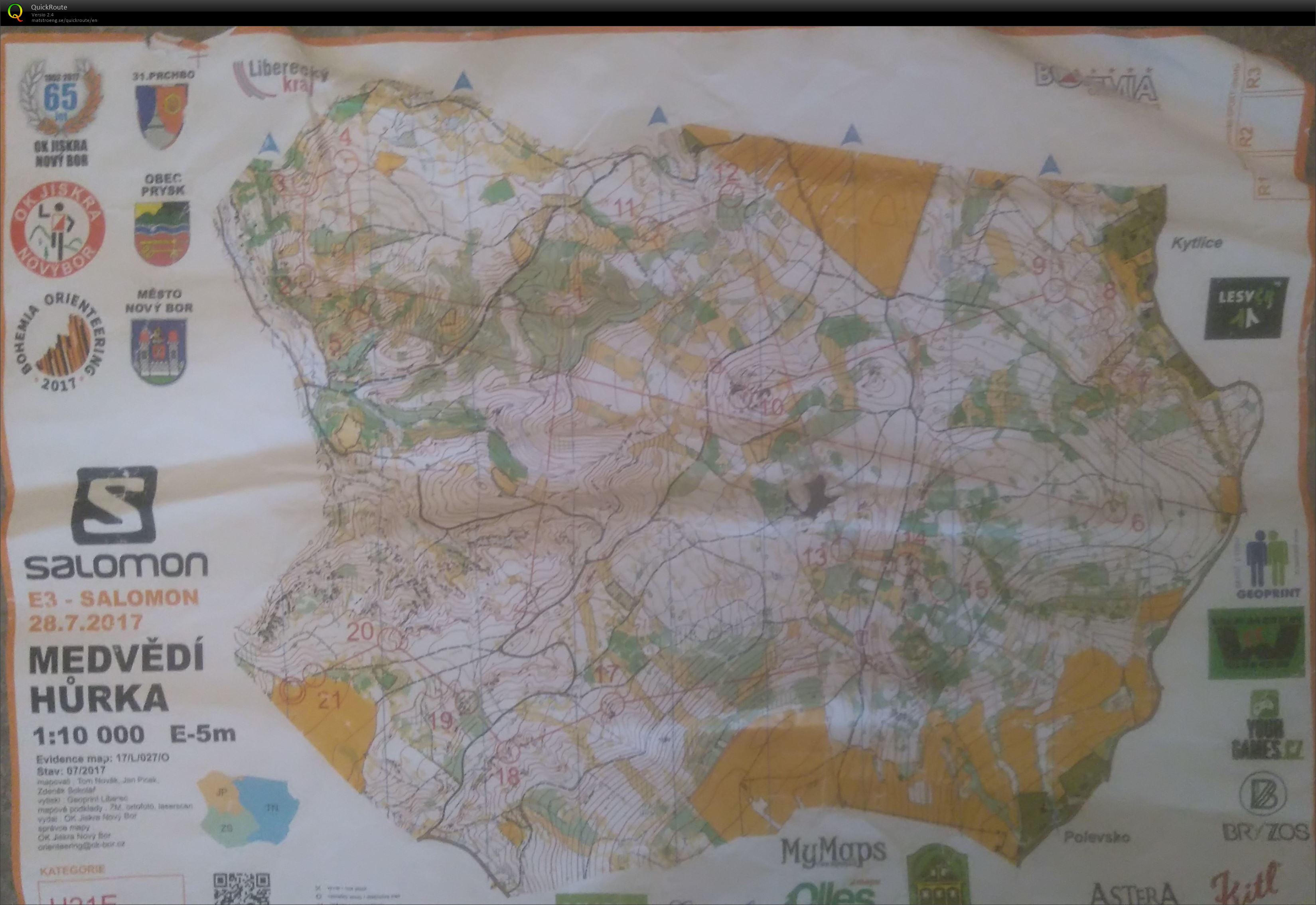 Bohemia Orienteering 2017 dag 3 H21E (2017-07-28)