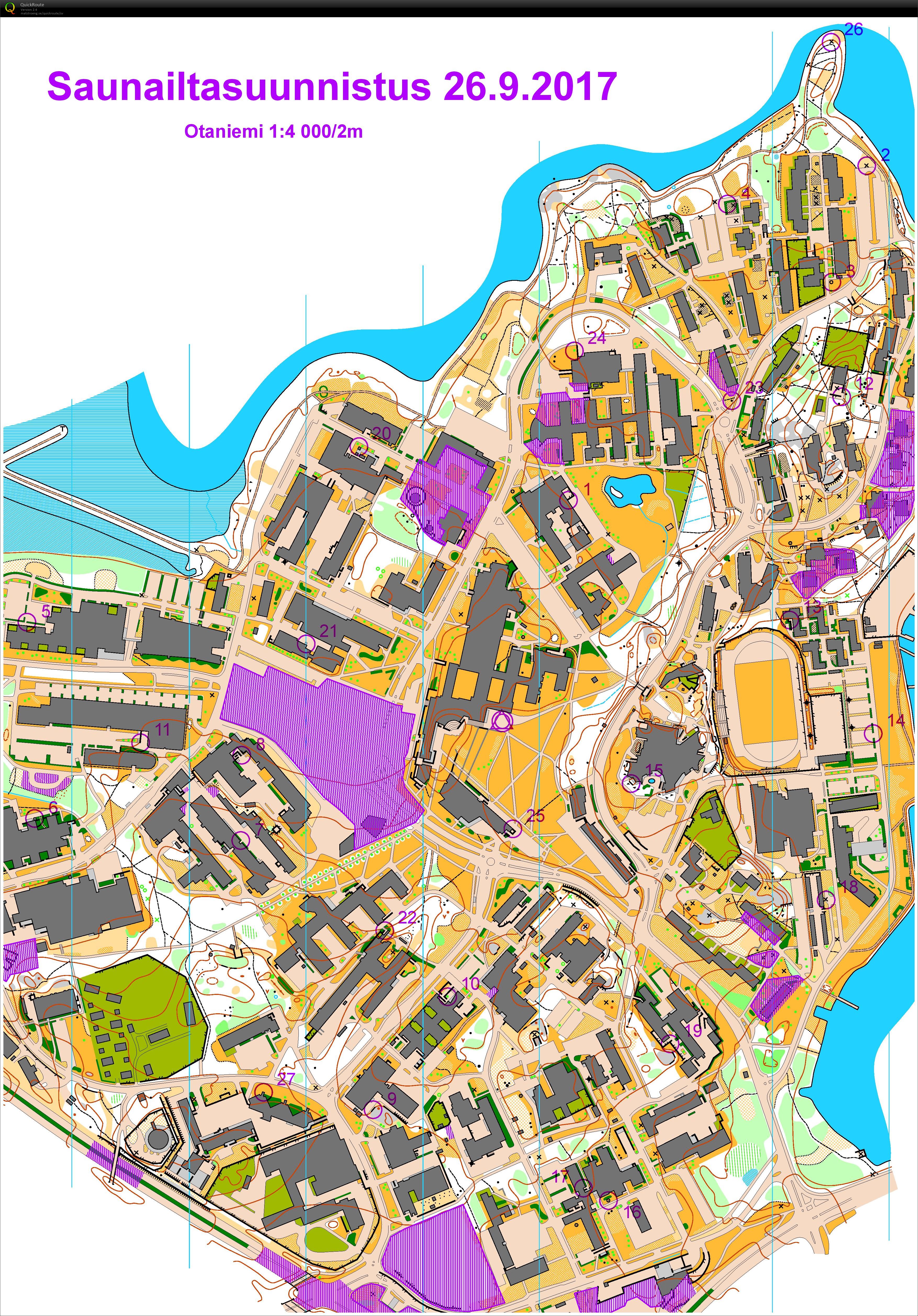 Teeksun syyskuun saunailtasuunnistus (2017-09-26)