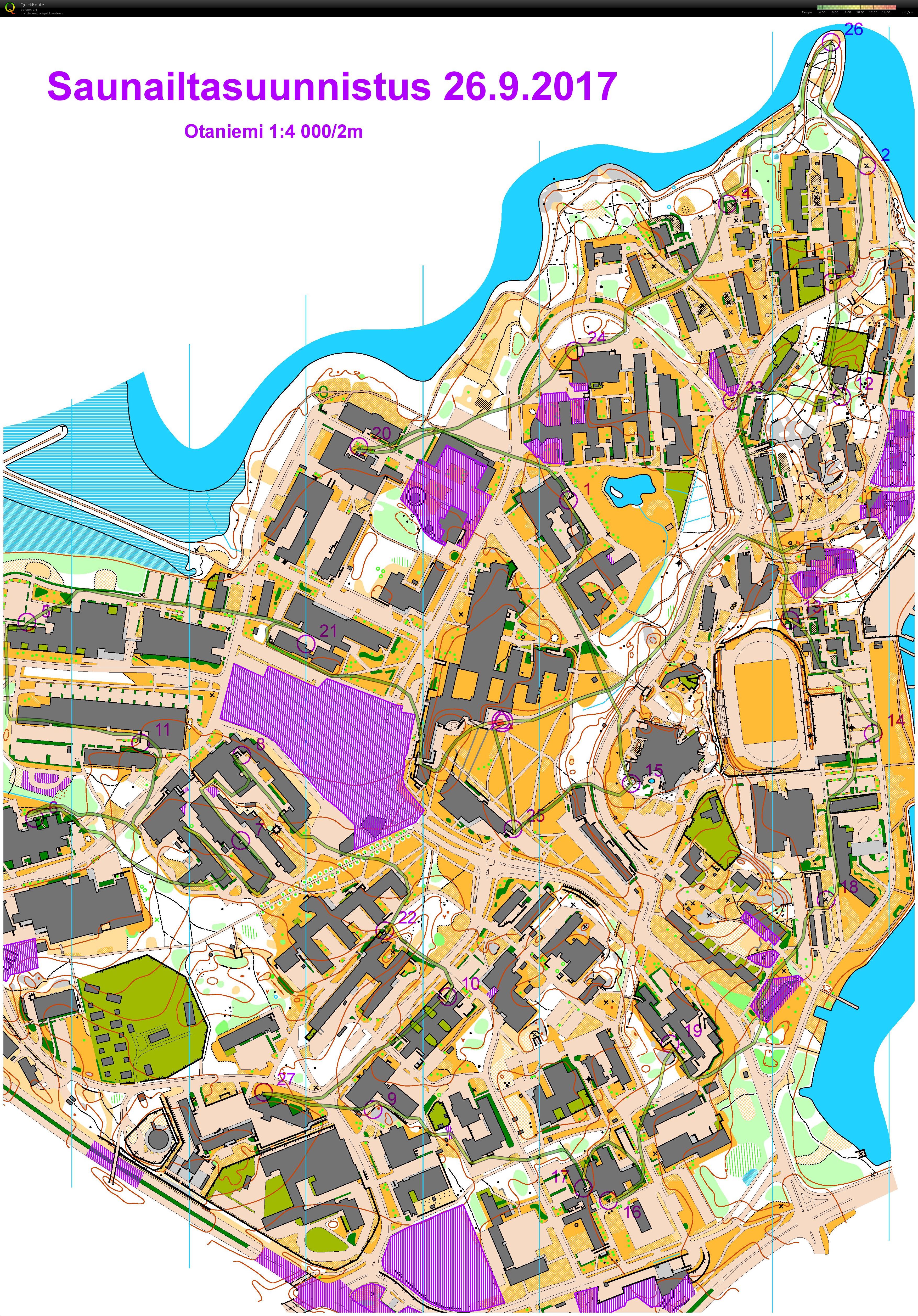 Teeksun syyskuun saunailtasuunnistus (2017-09-26)