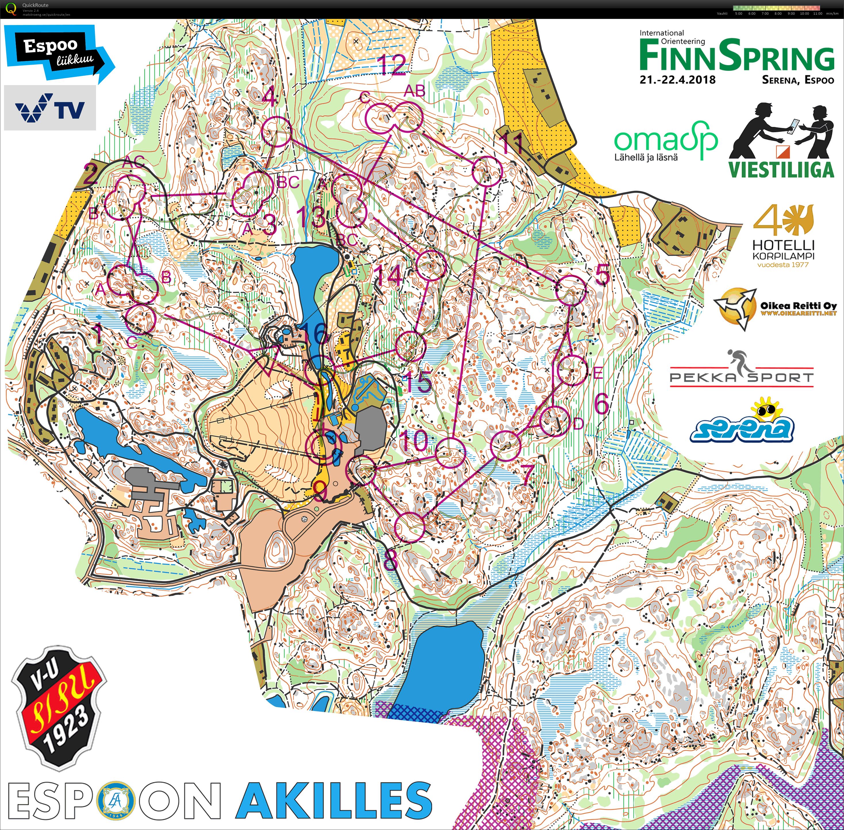 Finnspring stafett (22-04-2018)