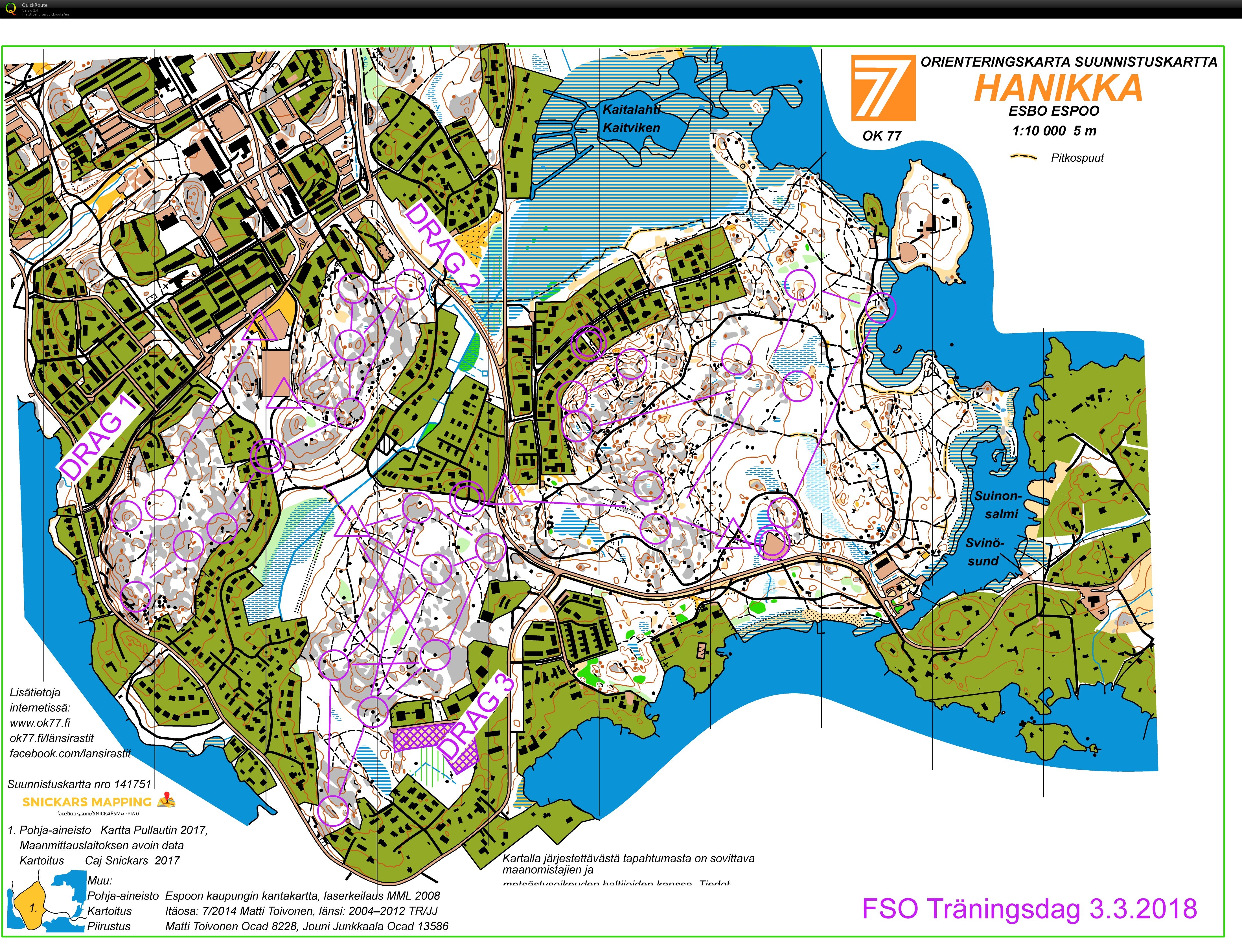 FSOs träningsdag OLdrag (03-03-2018)