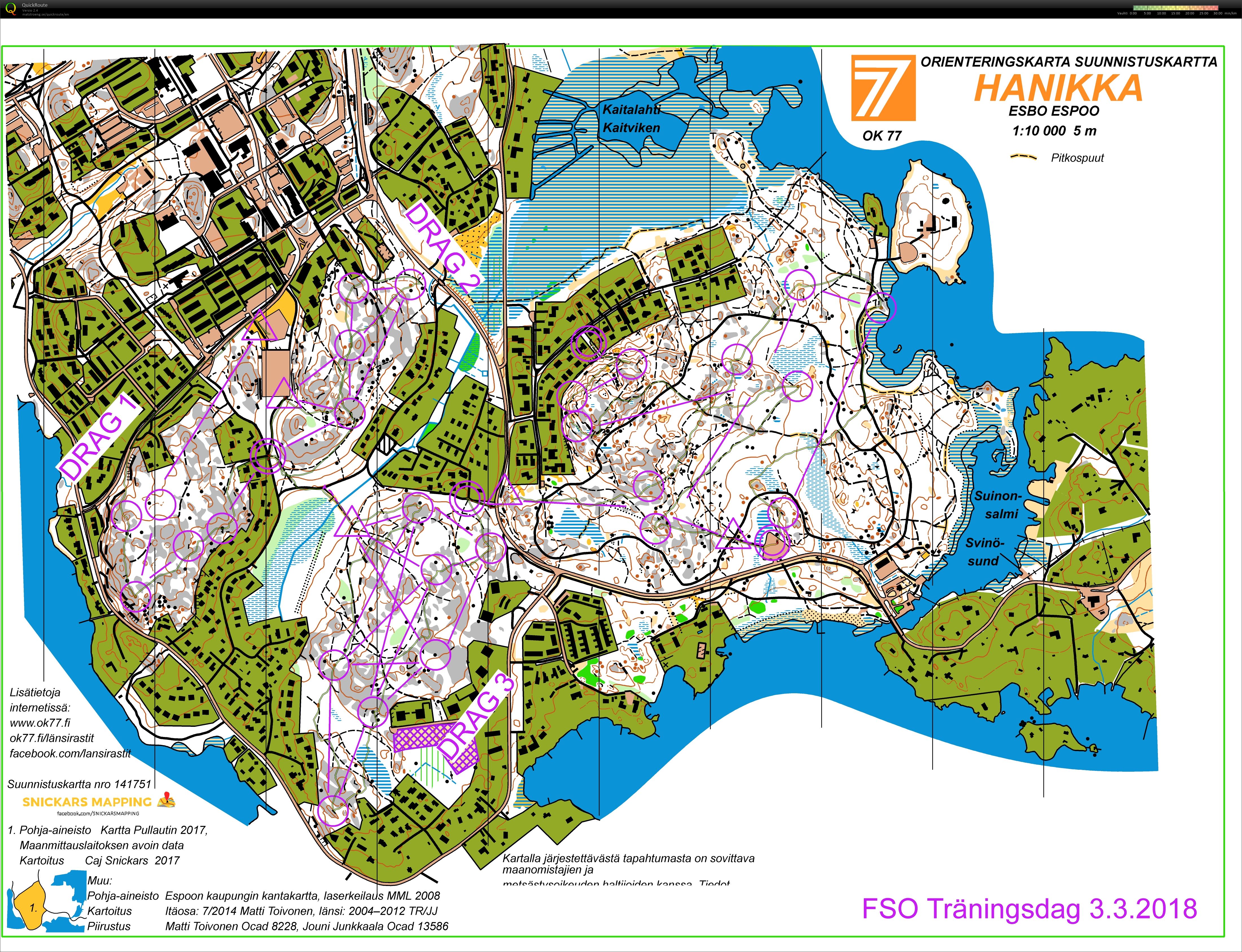 FSOs träningsdag OLdrag (03-03-2018)